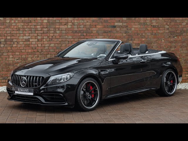 Mercedes Amg C63 S Premium Plus Cabriolet Obsidian Black Walkaround Interior 4k Youtube