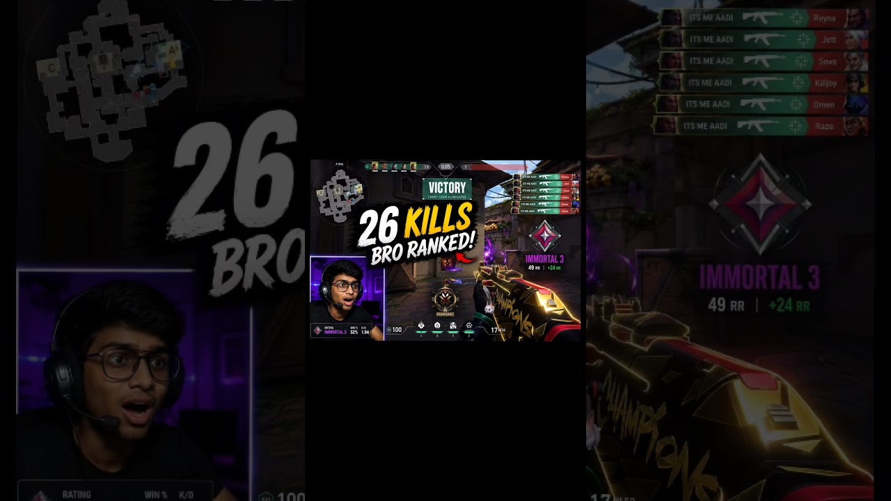 How did i get 26 kills in ranked valorant
