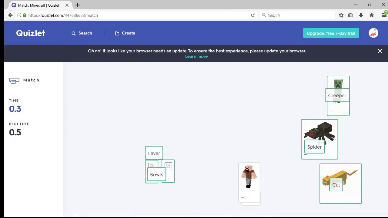 andrew ties the world record for MINECRAFT QUIZLET