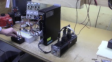 Repaired Electro-Craft 9106-0082 BSA30 Servo Drive running test motor after a full rebuild