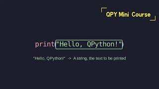 QPY Mini Class 001: Hello, QPython!