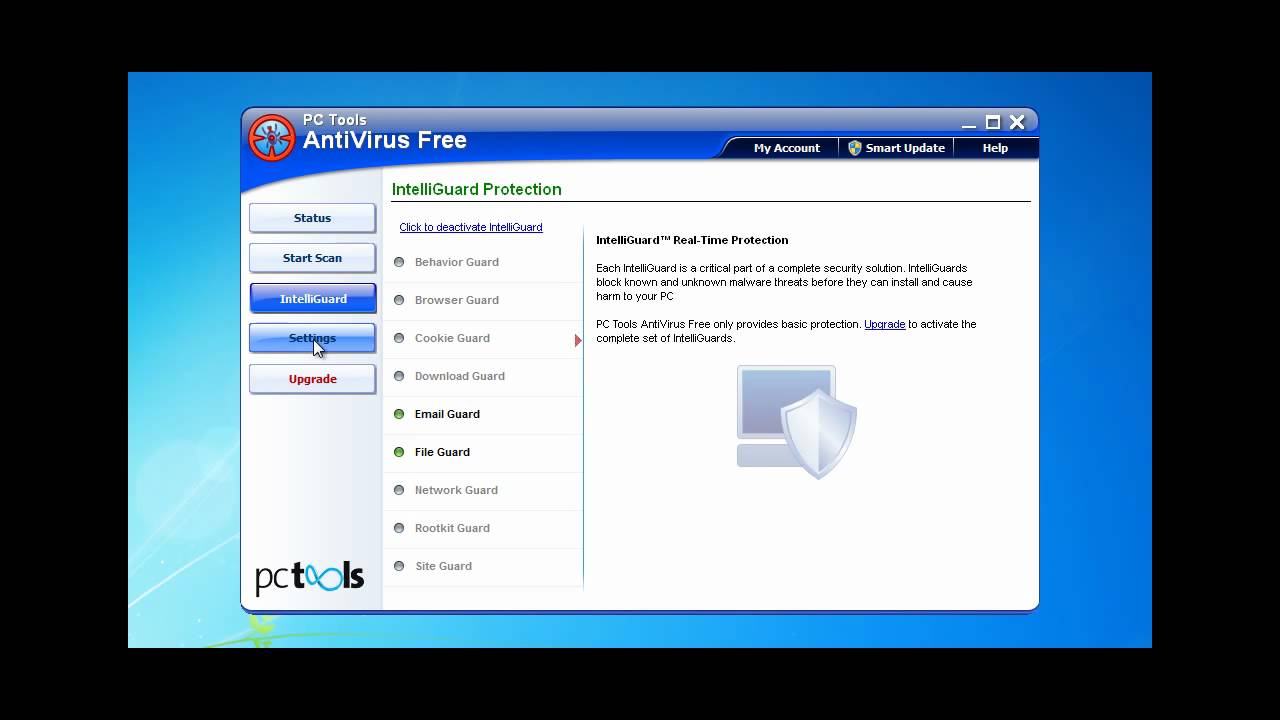 PCTOOLS AntiVirus Free 2011 v.8