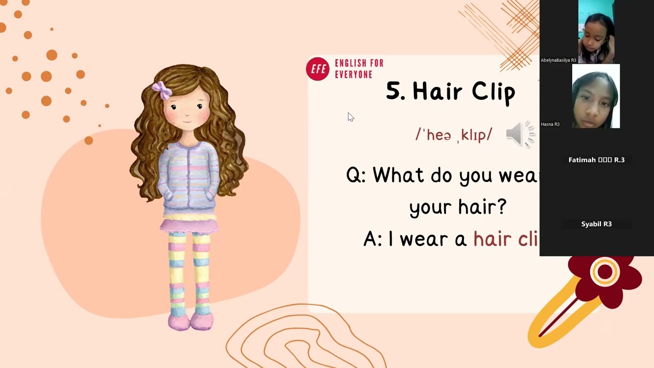 MY FAVORITE ACCESSORY CONVERSATION! English for Elementary class session 54