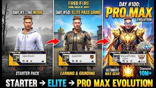 100 Day NOOB to PRO MAX Challenge in Free Fire! 🔥😱(Day 1)
