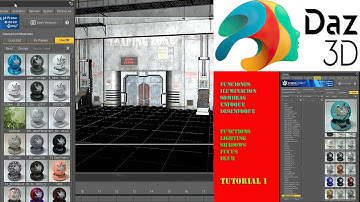 Octane Render Daz 3d  Studio Program / Tutorial 1