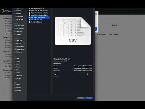 Quick Pallet Maker API Web Interface - Loading SKUs with a Text File