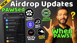 PAWS Airdrop New Quest &amp; Activity Check Task | Zoo $5000 Wallet Contest | Caps NFT Wallet Connect