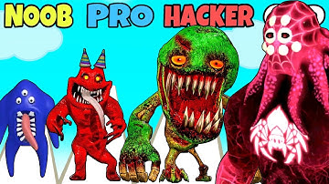 NOOB vs PRO vs HACKER vs GOD in Merge Garten Monsters