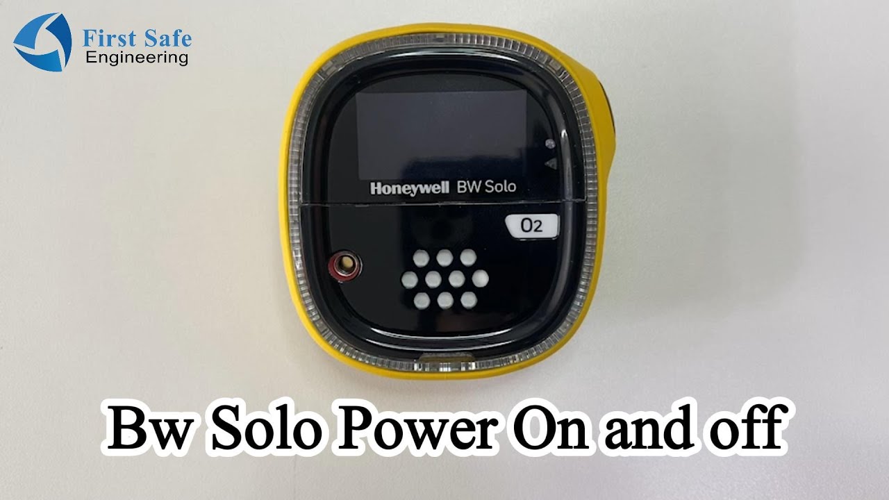 การใช้งาน เปิด-ปิด เครื่อง | Honeywell BW Solo Gas Detector - YouTube