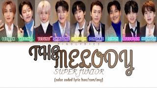 Super Junior 'The Melody' (슈퍼주니어 '우리에게') color coded lyric han/rom/eng