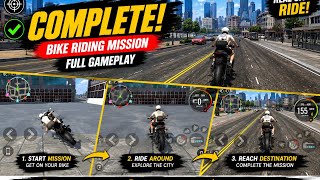 Real City Bike Riding Mission Complete 😱 Full Gameplay | Ultra Realistic Bike Game screenshot 3