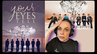 Reacting to BTS 'Your Eyes Tell 'LIVE and Lyrics Video