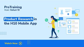 Product Research in the H10 Mobile App | Helium 10 Amazon Pro Training screenshot 1