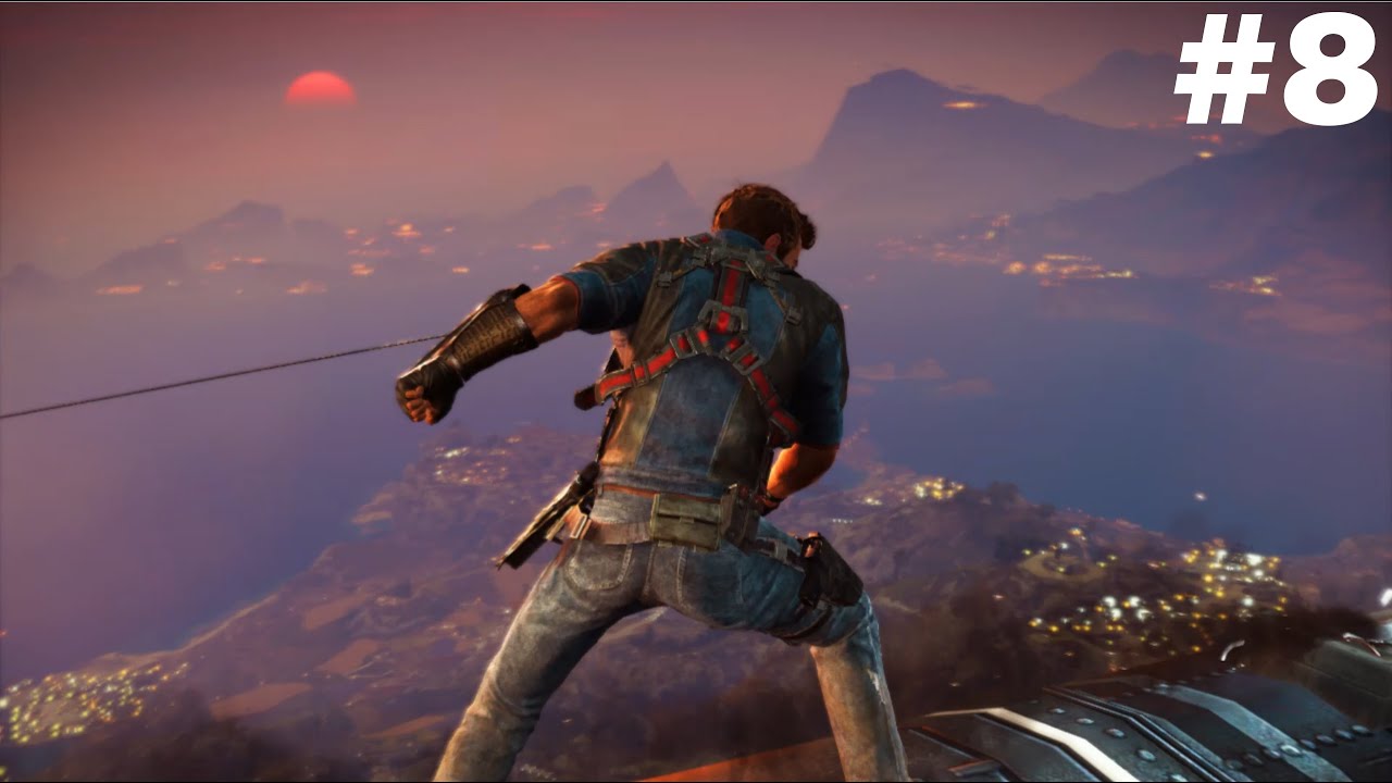 Just Cause 3 - Stopping nuclear missile with my grappling hook and the wars!