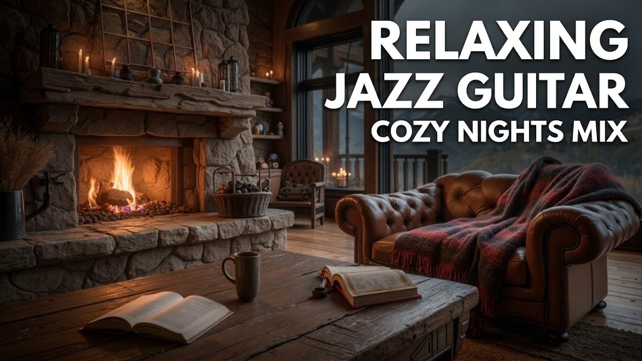 Relaxing jazz guitar ~ Jazz guitar coffee shop ambiance for a cozy ...