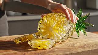 🍍 Slicing Glass Like Butter – ASMR Magic!