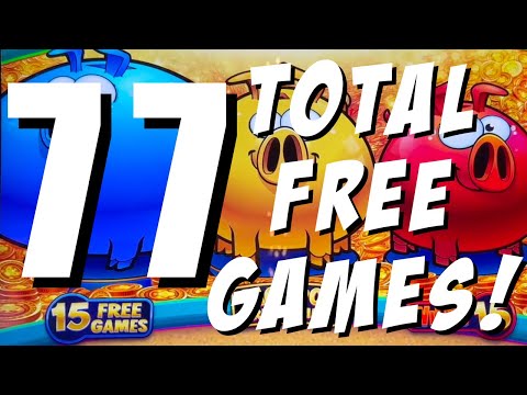 Chasing That Jackpot BONUS on Rich Little Piggies! 77 FREE GAMES!!!