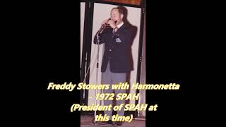 Fred Stowers with his Harmonetta at SPAH 1972
