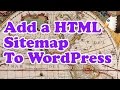 How to add a HTML Sitemap to WordPress