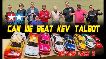 Tamiya TT02 RC car Youtuber race