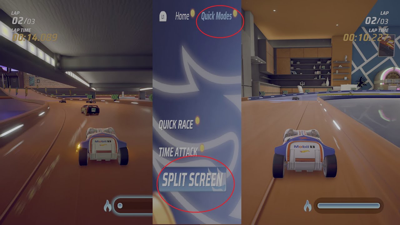 Hot Wheels Unleashed (2021) How to play Split Screen PS5