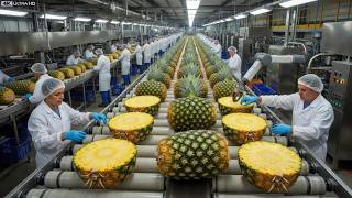 How Pineapple Is Processed in a Mega Factory | Full Industrial Documentary