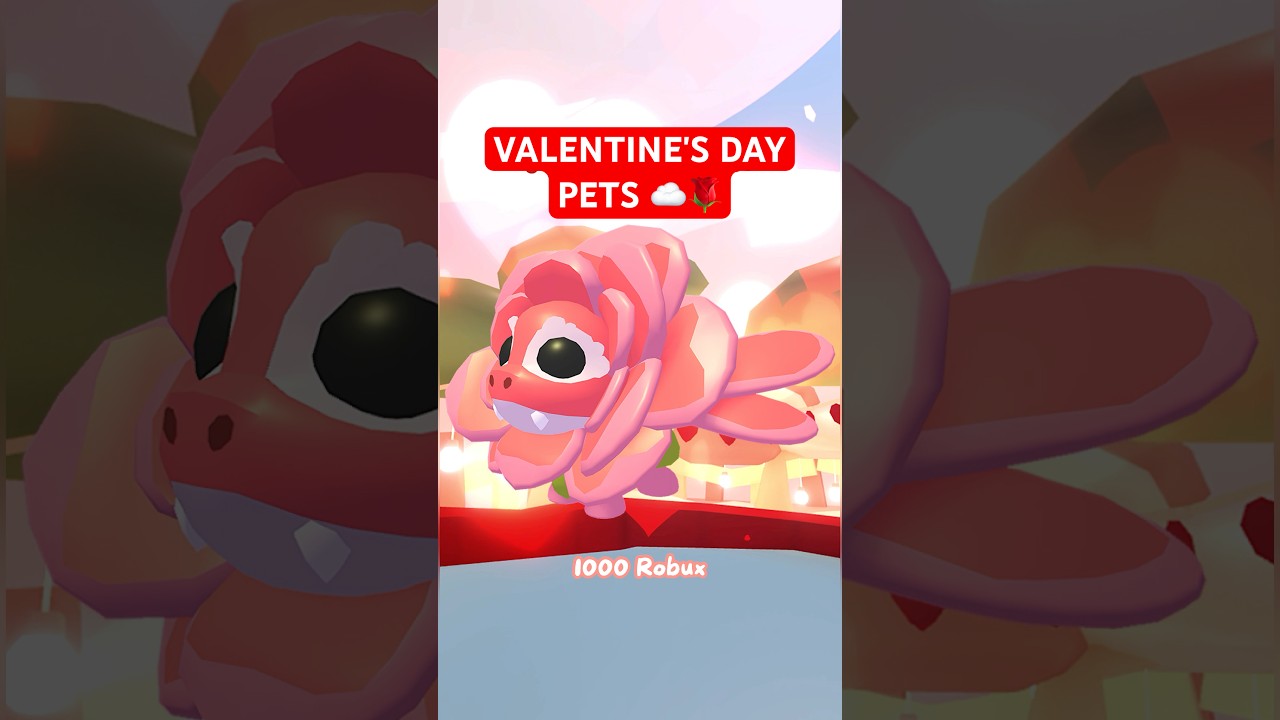 omg will they fall in love? 🤭❤️🌹☁️ new VALENTINE'S DAY PETS in Adopt Me 