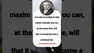 The Categorical Imperative #ImmanuelKant #Ethics #Philosophy #CategoricalImperative #Deontology