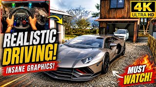 Lamborghini Aventador SVJ | Forza Horizon 6 | Steering Wheel gameplay