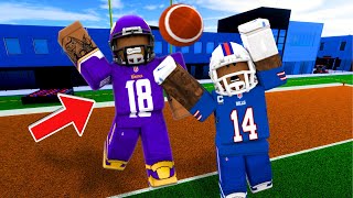 JUSTIN JEFFERSON TAKES OVER NEW ROBLOX FOOTBALL GAME FOOTBALL BATTLES!