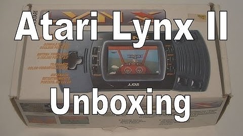 Atari Lynx II Handheld Console Unboxing