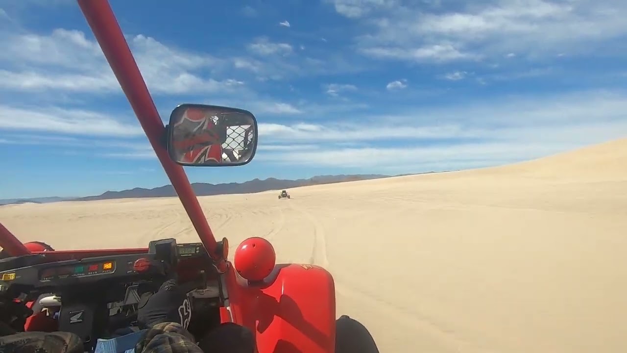 Honda LT Pilot FL400R and Triple E Running The Whoops At Dumont Dunes.