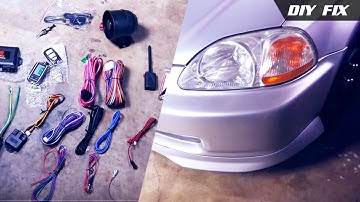 Install Remote Start + Alarm SP-502 1997 Honda Civic HX/LX/EX Auto | DIY Fix