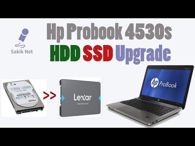 Hp Probook 4530s HDD SSD Upgrade - YouTube
