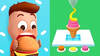 Food Games 3D - Gameplay Walkthrough Part 1 Levels 1-50 All levels Solutions ios/Android screenshot 5