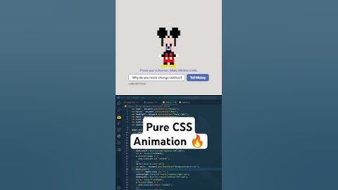 Make Mickey Smile CAPTCHA CSS Animation