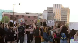 Protests end peacefully on ninth night in Detroit