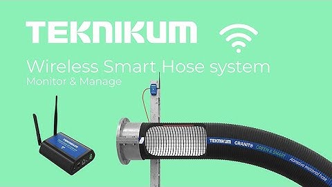 Teknikum® Wireless Smart Hose system - IoT for abrasive material handling process