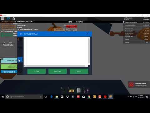 NEW ROBLOX HACK CHRYSPLOITv2 (WORKING) LUA C EXECUTOR & JAILBREAK, APOC & DESTRUCTION (20 OCT)