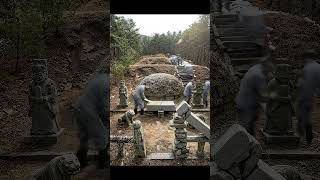 You Won’t Believe This Joseon Dynasty Burial Site Transformation  #timelapse #satisfying #cemetery