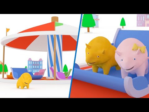 Impara i Colori - Dino & DIna Vanno in GIOSTRA