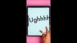 CRUCIAL tip for using text in Procreate #procreate #procreatetips