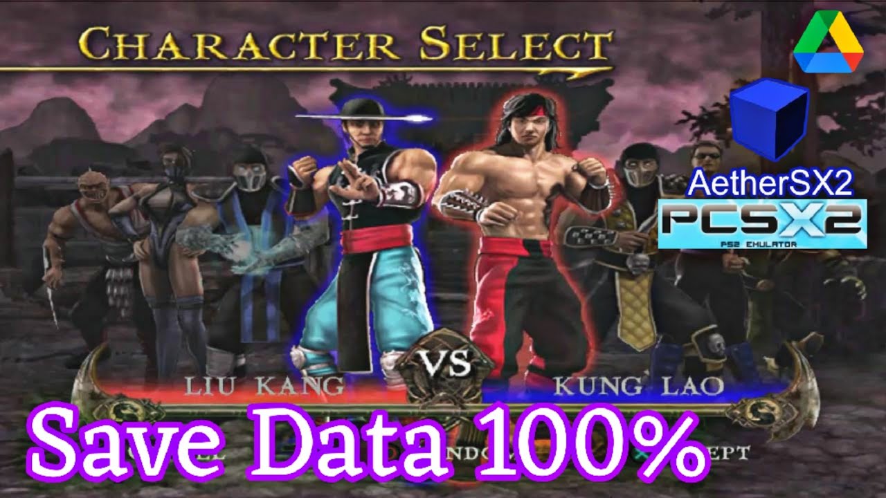Mortal Kombat Shaolin Monks + Save Data 100 Complete All Character Ps2 Emulator Android Ios Pc