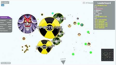 AGAR.IO SERVER TAKEOVER WITH BOTS #264 || OP-BOTS.COM