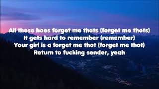 (LYRICS) Yung Gravy - Forget Me Thots