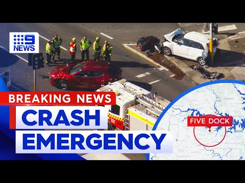 Nine vehicles in crash on one of sydney's busiest roads | 9 news australia