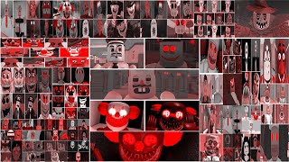 JERRY'S THEATER!, ANI-TRON, GARY'S SCHOOL!, CARNIVAL!, COP, PAPA, FOOD HALLOWEEN, All JUMPSCARES RED