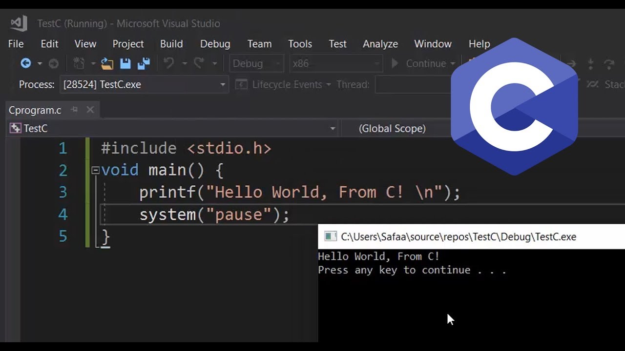 visual studio c