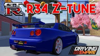 New Nissan Skyline GT-R R34 Z-Tune Review Japanese Legends Car Pack | ROBLOX Driving Empire