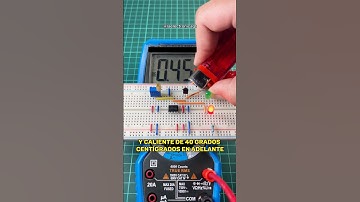 ¡Circuito medidor de temperatura! 🔥❄ #LaElectronicaGT #ElectronicaBasica #SensorDeTemperatura #LM35